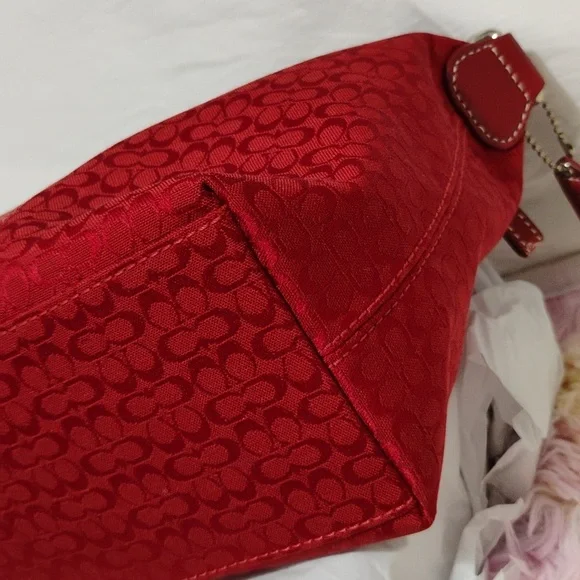 FIRM PRICE! Coach Y2K Signature Collection Mini Canvas/Leather Handbag/Wallet - Picture 11 of 16